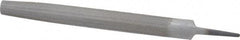 Value Collection - 12" Long, Bastard Cut, Half Round American-Pattern File - Double Cut, 0.3438" Overall Thickness, Tang - Apex Tool & Supply