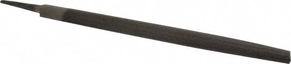 Value Collection - 14" Long, Bastard Cut, Half Round American-Pattern File - Double Cut, 13/32" Overall Thickness, Tang - Apex Tool & Supply