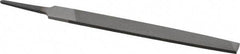 Value Collection - 6" Long, Second Cut, Mill American-Pattern File - Single Cut, 7/64" Overall Thickness, Tang - Apex Tool & Supply