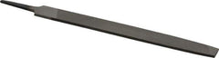 Value Collection - 8" Long, Bastard Cut, Mill American-Pattern File - Single Cut, 9/64" Overall Thickness, Tang - Apex Tool & Supply