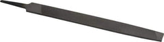 Value Collection - 8" Long, Second Cut, Mill American-Pattern File - Single Cut, 9/64" Overall Thickness, Tang - Apex Tool & Supply