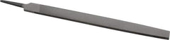 Value Collection - 10" Long, Second Cut, Mill American-Pattern File - Single Cut, 11/64" Overall Thickness, Tang - Apex Tool & Supply