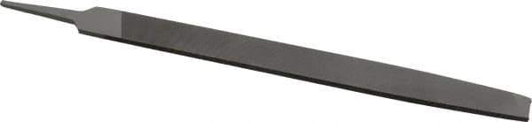 Value Collection - 12" Long, Second Cut, Mill American-Pattern File - Single Cut, 7/32" Overall Thickness, Tang - Apex Tool & Supply