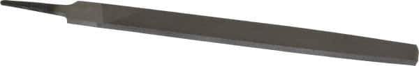 Value Collection - 10" Long, Smooth Cut, Flat American-Pattern File - Double Cut, 1/4" Overall Thickness, Tang - Apex Tool & Supply