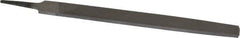 Value Collection - 10" Long, Smooth Cut, Flat American-Pattern File - Double Cut, 1/4" Overall Thickness, Tang - Apex Tool & Supply