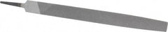 Value Collection - 12" Long, Bastard Cut, Flat American-Pattern File - Double Cut, 9/32" Overall Thickness, Tang - Apex Tool & Supply