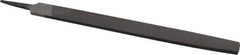Value Collection - 14" Long, Smooth Cut, Flat American-Pattern File - Double Cut, 5/16" Overall Thickness, Tang - Apex Tool & Supply