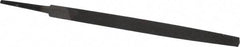 Value Collection - 6" Long, Second Cut, Triangle American-Pattern File - Double Cut, Tang - Apex Tool & Supply