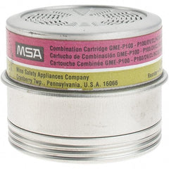 MSA - Organic Vapor, Chlorine, Sulfur, Dioxide & Hydrogen Chloride, Hydrogen Sulfide, Ammonia, Methylamine, Formaldehyde, Hydrogen Fluoride & Particulate Protection PAPR Combination Multi-Gas/P100 Particulate Filter Cartridge - Apex Tool & Supply
