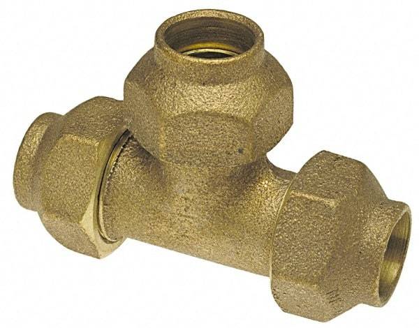 NIBCO - 1/2" Cast Copper Pipe Flared Tee - FL x FL x FL - Apex Tool & Supply