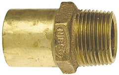 NIBCO - 1 x 3/4" Cast Copper Pipe Adapter - FTG x M, Pressure Fitting - Apex Tool & Supply