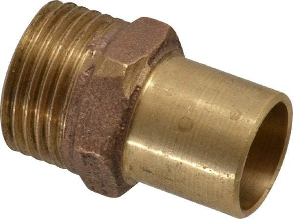 NIBCO - 3/4 x 1/2" Cast Copper Pipe Hose Adapter - Ftg x Hose, Pressure Fitting - Apex Tool & Supply