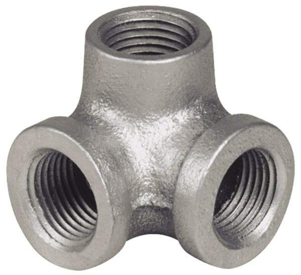 B&K Mueller - Class 150, 3/4" Galvanized Pipe Side Outlet Elbow - Threaded, Malleable Iron - Apex Tool & Supply
