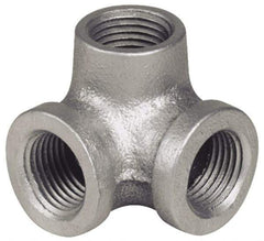B&K Mueller - Class 150, 1/2" Galvanized Pipe Side Outlet Elbow - Threaded, Malleable Iron - Apex Tool & Supply