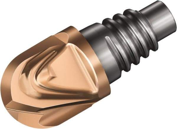 Sandvik Coromant - 316..BM..G G Grade 1030 Carbide Ball Nose Milling Tip Insert - 4 Flutes, 25mm Cutting Diam, 13.5mm Depth of Cut, 25.6mm Extension, 0.4921" Cnr Rad, 40° Helix - Apex Tool & Supply