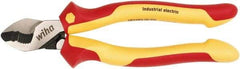 Wiha - 8" OAL, 0.28" Capacity, Cable Cutter - 1.04" Jaw Length x 1.01" Jaw Width, Cushion Grip Handle - Apex Tool & Supply