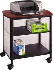 Safco - Black & Cherry Case/Stand - Use with Printer, Office Machines - Apex Tool & Supply