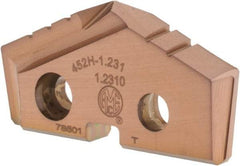 Allied Machine and Engineering - 31.27mm Diam x 3/16" Thick, Seat Code 2, 132° Included Angle Spade Drill Insert - AM200 Coated, Cobalt, Grade Super Cobalt, Series GEN2 T-A - Apex Tool & Supply