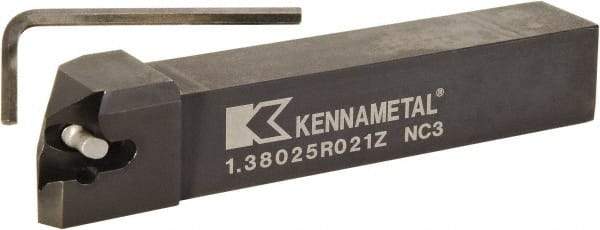 Kennametal - 1.380...92DEG, Right Hand Cut, -2° Lead Angle, 1" Shank Height x 1" Shank Width, Indexable Turning Toolholder - 6" OAL, D4FIX..R.. Insert Compatibility, Series Fix-Perfect - Apex Tool & Supply