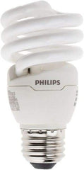 Philips - 13 Watt Fluorescent Residential/Office Medium Screw Lamp - 4,100°K Color Temp, 900 Lumens, 120 Volts, EL/mDT, 10,000 hr Avg Life - Apex Tool & Supply