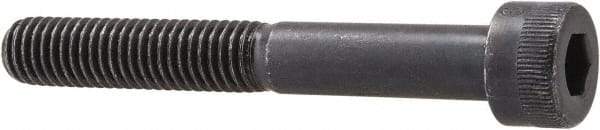 Made in USA - M8x1.25 Metric Coarse Hex Socket Drive, Socket Cap Screw - Grade 12.9 Alloy Steel, Black Oxide Finish, Partially Threaded, 60mm Length Under Head - Apex Tool & Supply