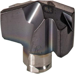 Iscar - Series ICP, 0.319" Diam Grade IC908 140° Replaceable Drill Tip - Carbide, TiAlN Finish, 8 Seat Size, Through Coolant - Apex Tool & Supply