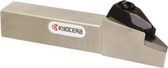 Kyocera - DVJN, Right Hand Cut, 93° Lead Angle, 3/4" Shank Height x 3/4" Shank Width, Negative Rake Indexable Turning Toolholder - 4-1/2" OAL, VN.. 33 Insert Compatibility, Series DVJN - Apex Tool & Supply