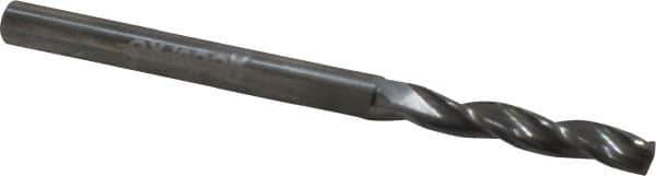 Accupro - 11/64" 150° Solid Carbide Jobber Drill - Bright Finish, Spiral Flute, 2-3/4" OAL, Standard Point - Apex Tool & Supply