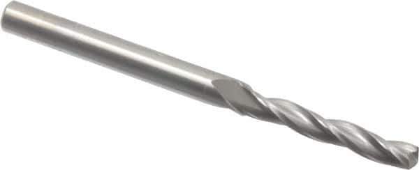 Accupro - #21 150° Solid Carbide Jobber Drill - Bright Finish, Spiral Flute, 2-1/2" OAL, Standard Point - Apex Tool & Supply