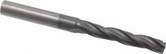 Accupro - 9/32" 150° Solid Carbide Jobber Drill - AlTiN Finish, Spiral Flute, 3" OAL, Standard Point - Apex Tool & Supply