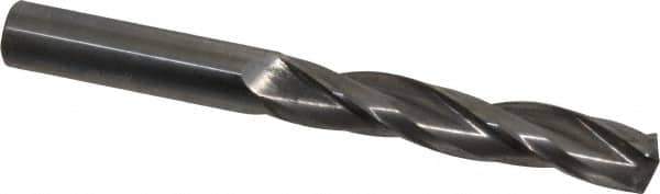 Accupro - 5/8" 150° Solid Carbide Jobber Drill - Bright Finish, Spiral Flute, 6" OAL, Standard Point - Apex Tool & Supply