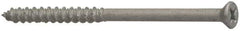 Elco - 1/4" Diam, 2-1/4" OAL, Phillips Drive, Concrete Screw & Masonry Fastener - Stainless Steel, StalGard Silver Finish, Includes #2 Drill Bit - Apex Tool & Supply