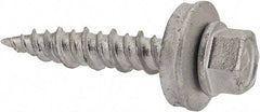 Elco - #10-15 Hex Washer Head Sheet Metal Screw - Steel, 1" Length Under Head, ASTM B117 - Apex Tool & Supply