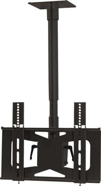 Video Mount - Flat Panel Ceiling Mount For 27 to 42 Inch LCD Monitor - Black, 100 Lbs. Load Capacity, 20° Max Tilt Angle, Ceiling Mount Rotating and Tilting - Apex Tool & Supply