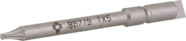 Wera - 4mm Drive, Torx Precision Screwdriver Bit - 1-3/4" OAL - Apex Tool & Supply
