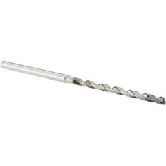 Walter-Titex - 2.5mm, 140° Point, Solid Carbide Micro Drill Bit - 77mm OAL, 39mm Flute Length, 3mm Shank Diam, Series A6589AMP - Apex Tool & Supply