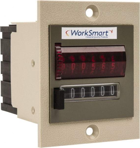 Value Collection - 6 Digit Mechanical Display Electromechanical Counter - Manual Reset - Apex Tool & Supply