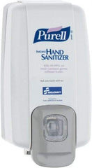 Ability One - 1000 mL Liquid Hand Sanitizer Dispenser - Plastic, Hanging, Gray - Apex Tool & Supply