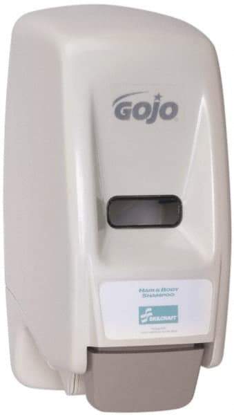 Ability One - 1000 mL Liquid Hand Soap Dispenser - Plastic, Hanging, Gray - Apex Tool & Supply