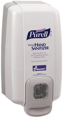 Ability One - 1000 mL Liquid Hand Sanitizer Dispenser - Plastic, Hanging, Gray - Apex Tool & Supply