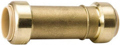 Value Collection - 3/4" Tube OD, 7/8 Standard Lead Free Brass Push-to-Connect Tube Union - Tube to Tube Connection, 200 Max psi, EPDM O-Ring - Apex Tool & Supply