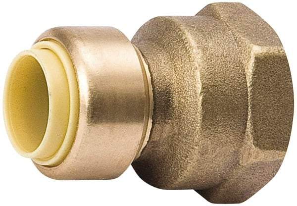 Value Collection - 1/2 x 3/4" Tube OD, 7/8 Standard Lead Free Brass Push-to-Connect Tube Union - Tube to Tube Connection, 200 Max psi, EPDM O-Ring - Apex Tool & Supply
