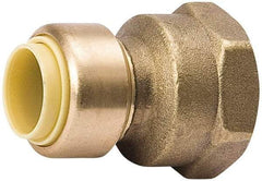 Value Collection - 1/2 x 3/4" Tube OD, 7/8 Standard Lead Free Brass Push-to-Connect Tube Union - Tube to Tube Connection, 200 Max psi, EPDM O-Ring - Apex Tool & Supply