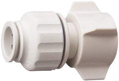 Value Collection - 1/2" OD, 3/4 Thread, Polysulfone Push-to-Connect Female Connector - 250 Max psi, White - Apex Tool & Supply