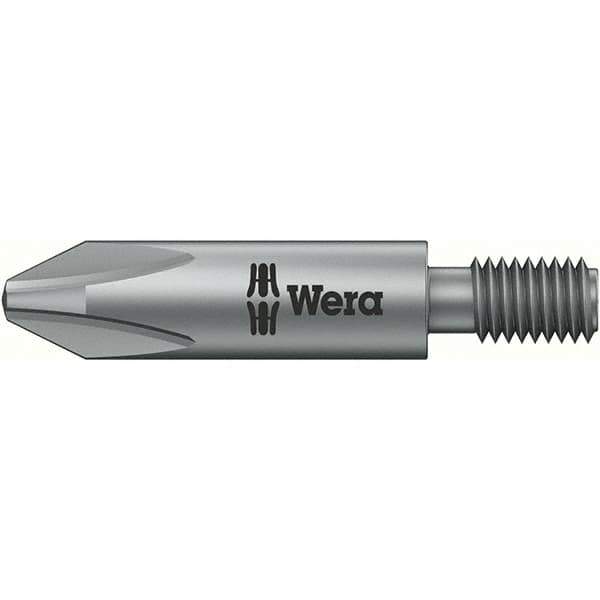 Wera - #2 Phillips Screwdriver Bit - M5 Drive, 2" OAL - Apex Tool & Supply