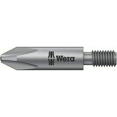 Wera - #2 Phillips Screwdriver Bit - M5 Drive, 2" OAL - Apex Tool & Supply