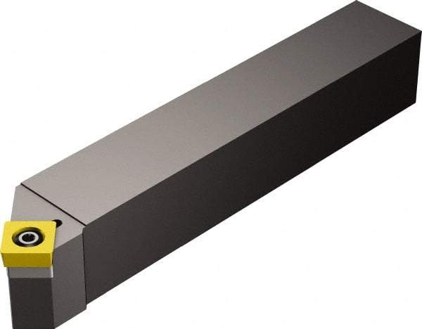 Sandvik Coromant - SSDCR/L, Left Hand Cut, 45° Lead Angle, 25mm Shank Height x 25mm Shank Width, Neutral Rake Indexable Turning Toolholder - 150.02mm OAL, SCMT 12 04 08, SCMT 432 Insert Compatibility, Series CoroTurn 107 - Apex Tool & Supply
