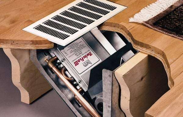 Mestek - 7-29/32" Long Through the Floor Baseboard Heating Recessed Mount Kit - 14-15/32 x 14-15/32 x 11", For Use with K42 - Apex Tool & Supply