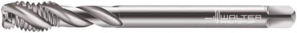 Walter-Prototyp - M36x4.00 Metric 4 Flute 6H Modified Bottoming Spiral Flute Tap - Cobalt, Bright Finish, 200mm OAL, Right Hand Flute, Right Hand Thread, Series 7056770 - Apex Tool & Supply