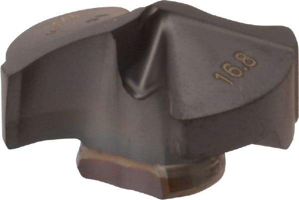 Iscar - Series IDI-SG, 0.661" Diam Grade IC908 140° Replaceable Drill Tip - Carbide, TiAlN Finish, 16 Seat Size, Through Coolant - Apex Tool & Supply